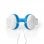 Nedis HPWD4200BU Auriculares Diadema Azules