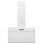 VidaXL Campana Decorativa 60cm C Acero/Cristal Blanco