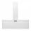 VidaXL Campana Decorativa 90cm C Acero/Cristal Blanco