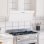 VidaXL Campana Decorativa 90cm C Acero/Cristal Blanco