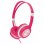 Gembird MHP-JR-PK Auriculares para Niños con Limitador de Volumen Rosa