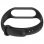 Bracelet en silicone souple et flexible OcioDual noir Xiaomi Mi Band 5/6/7/Amazfit 5