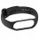 Bracelet en silicone souple et flexible OcioDual noir Xiaomi Mi Band 5/6/7/Amazfit 5