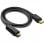 OcioDual Displayport DP auf HDTV-Kabel, 1,8 m, Schwarz, 4K-Auflösung, Stecker für Monitor, Projektor