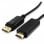 OcioDual Displayport DP auf HDTV-Kabel, 1,8 m, Schwarz, 4K-Auflösung, Stecker für Monitor, Projektor