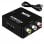 OcioDual HDTV zu AV RCA Signalkonverter Audio Video Konverter Adapter Schwarz