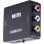 OcioDual HDTV zu AV RCA Signalkonverter Audio Video Konverter Adapter Schwarz