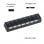 OcioDual 7 porte USB HUB 3.0 Nero con interruttore