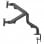 Iggual SPMP02 Support Bras Inclinable/Rotatif pour 2 Moniteurs 17" à 32" VESA 100x100 Max 8Kg