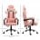 Vinsetto Silla Gaming Ergonómica con Altura Ajustable Rosa