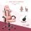 Vinsetto Silla Gaming Ergonómica con Altura Ajustable Rosa