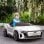 Carro elétrico licenciado pela Homcom Audi RS E-Tron GT branco para crianças de 3 a 5 anos