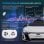 Carro elétrico licenciado pela Homcom Audi RS E-Tron GT branco para crianças de 3 a 5 anos