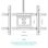 Onkron N1L-W Soporte de Techo 32"-80", 68 kg max, VESA 100x100-600x400, Altura Regulable