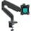 ONKRON Brazo Monitor 13-32" Carga 2-8kg, VESA 75x75-100x100 mm, Soporte Monitor Escritorio Regulable en Altura, Negro