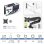 Onkron G80-BLK Supporto per Monitor con Braccio Articolato 13"-32" VESA 100x100 Max 8kg