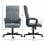 Vinsetto Silla de Oficina Giratoria Altura Ajustable Gris