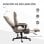 Vinsetto Silla de Oficina Giratoria Altura Ajustable Marrón