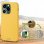 Estojo ecológico biodegradável amarelo legal para iPhone 14 Pro