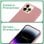 Coole, rosafarbene, biologisch abbaubare Öko-Hülle für das iPhone 14 Pro Max