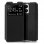 Custodia Flip Cover liscia nera per Huawei Honor X8 5G