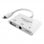 Promate MediaBridge-i Adaptador Lightning a USB 2.0/Jack 3.5 Blanco
