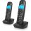 SPC Air Pro Duo Telefonos Inalambricos Negros