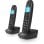 Telefono Fisso Senza Fili Pack Duo SPC Air Pro Nero Display Retroilluminato