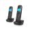 Telefono Fisso Senza Fili Pack Duo SPC Air Pro Nero Display Retroilluminato