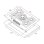 Placa de gas Teka EFX 70.1 5G AI AL DR CI 75 cm Acero Inoxidable