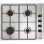 Piano cottura Teka HLX 640 KL 4 fuochi gas naturale 58cm acciaio inox