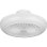 Ventilador de Teto Noaton Polaris sem Pás Luz LED 26W Branco Controlo Remoto