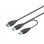 Goobay Cable USB 3.0 a 2 x USB Hembra/Macho 30cm Negro