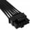 Cabo Corsair Premium com capas PCIe Gen 5 12VHPWR 600W e 12+4 pinos com capa preta