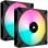 Corsair iCUE AF140 RGB ELITE Juego de Dos Ventiladores PWM de 140 mm Negro con Controlador iCue