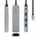 Aisens Docking USB-C 3.2 5 em 1 Multiportas Cinzento