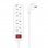 Aisens Regleta con Interruptor 4 Tomas 1.4m Blanca