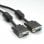 Cavo VGA Roline con ferriti HDB15 DDC maschio/maschio di alta qualità 6 m Nero