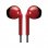 JVC HA-F19M Auriculares con Micrófono Rojo