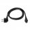 Aisens Câble D'alimentation Clover CEE7 vers C5 Mâle/Femelle 1,5m Noir
