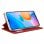 Cool Flip Cover Funda Roja para Xiaomi Redmi 10 5G
