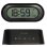 Elbe RD-700-N Wecker mit Thermometer und Kalender, Schwarz
