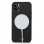 Estojo com capa magnética preta bacana para iPhone 14 Pro Max