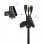 Nanocable Flexibler Kabel-Organizer, 25 mm, 2 m, Schwarz