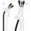 Nanocable Flexibler Kabel-Organizer, 25 mm, 2 m, Weiß