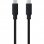 Nanocable USB-C 3.1 Stecker/Stecker-Kabel 50 cm Schwarz