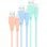 Nanocable Pack 3 Cables USB 2.0 a Lightning Macho/Macho 1m Rosa/Azul/Verde