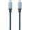 Nanocable Cable USB-C 3.1 Macho/Macho 2m Gris/Negro