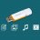 Philips FM12FD75B/00 128GB USB 3.2 Naranja/Blanco