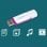 Philips FM64FD75B/00 64GB USB 3.2 Púrpura/Blanco